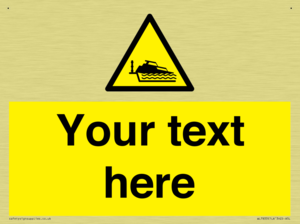 Custom warning grounding cruiser on lock cill